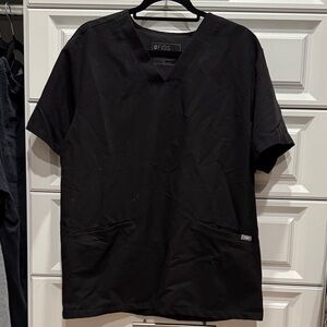 FIGS Men's Black V-Neck scrub top